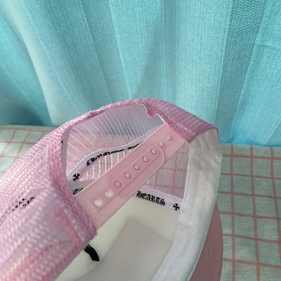 Chrome Hearts Pink And White Breathable All Match Sports Hat - Picture 7 of 7